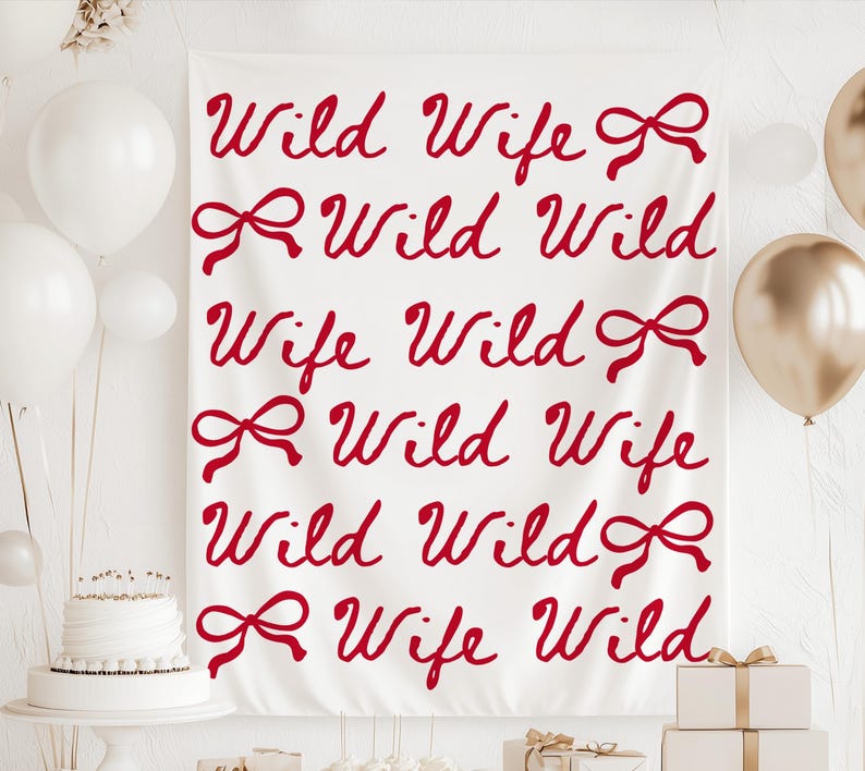 Wild Wild Wife Bachelorette Banner, Wild Wild Wife Bachelorette Decor, Nashville Bachelorette Banner, Western Bachelorette Backdrop