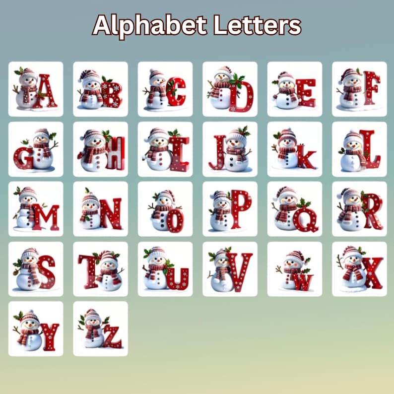 Personalized Snowglobe Snowman Merry Christmas Ornament, Custom Snowglobe 1-Layer Acrylic Ornament, Alphabet Letter Ornament