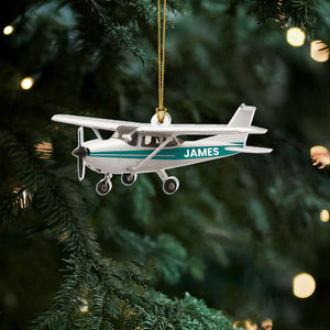 Airplane Ornament: Aviation Christmas Tree Decor,Plane Ornament,Christmas Gift For Pilot,Pilot Ornament,Airplane Lovers Gift,My First Flight