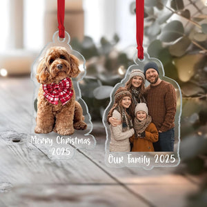 Personalized Family Photo Style Ornament, Custom Picture Ornament, Portrait Christmas Ornament, Family Photo Gift, Christmas Ornament 2025