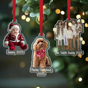Personalized Family Photo Style Ornament, Custom Picture Ornament, Portrait Christmas Ornament, Family Photo Gift, Christmas Ornament 2025