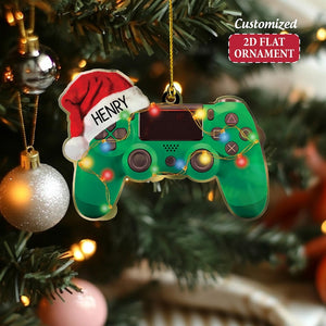 Personalized Video Game Controller Acrylic Ornament, Video Game Lover Gift, Funny Gamer Ornament, Christmas Gift for Boys