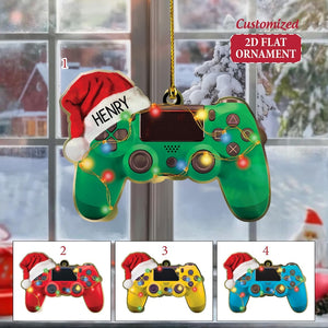 Personalized Video Game Controller Acrylic Ornament, Video Game Lover Gift, Funny Gamer Ornament, Christmas Gift for Boys