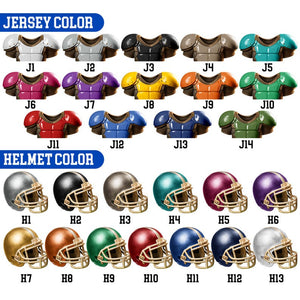 Personalized Football Ornament 2025: Custom Jersey & Helmet Keepsake