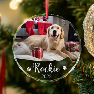 Dog Photo Christmas Ornaments, Dog Lovers Gifts, Dog Mom Gifts, Dog Sympathy Gifts, Pet Lovers Gift For Christmas Tree Decor, Dog Gifts