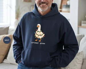 Funny Couple Sweatshirts for Christmas Funny Gift for Husband and Wife Girlfriend Boyfriend Mom Dad Funny Couple Gift, Goose Sweatshirt