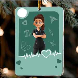 Nurse Toy Box Christmas Ornament, Personalized Acrylic Ornament For Nurses, Custom Medical Keepsake For Nurses, Unique Holiday Gift