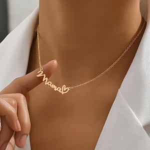 Personalized Name Necklace for Mom, Custom Nameplate Gift for Her,Dainty Gold Jewelry,Mother's Day Wedding Birthday Present,Love Gifts
