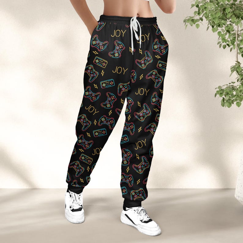 Video Game Custom Name - Personalized Sweatpants, Gamer Gift, Gaming Gift, Streamer Gift, Game Controller, Gift for Men, Gaming Sweatpants