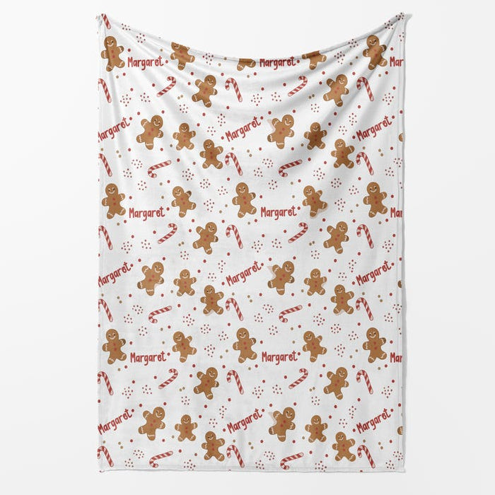 Personalized Kids Christmas Blanket Custom Name Christmas