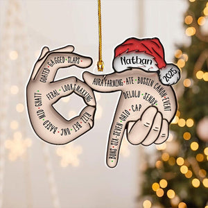 67 Six Seven Ornament, Gen Z Slang Gift, Funny Teenager Ornament, Tween Christmas 2025, Middle Schooler Gift, Rizz Gyatt Delulu , Ate Bussin