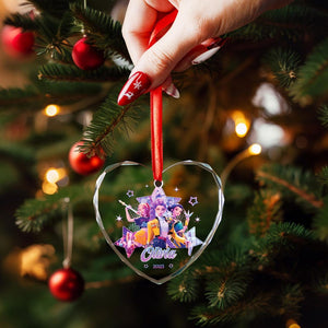 Personalized KPOP Huntrix Ornament, Custom Kpop Demon Hunter Ornament, Decor Christmas Gift for Demon Hunter Fan