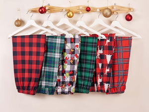 Family Christmas Pants,Xmas Pajama Pants,Matching Christmas Pj Pants,Multi Color Plaid Pants,Holiday Pants for Kids Adult,Christmas Gift