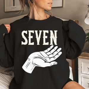 Six Seven Christmas SweatShirt Funny Couples Holiday Tees Trendy 6 7 Meme Outfit Matching Xmas Pajama Top