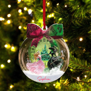Wicked Inspired 2D FLAT Ornament, Glinda and Elphaba Ornament, Broadway Movie Gift