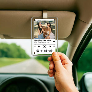 Best Friend Gift Photo Car Visor Clip Personalized Friendship Keepsake, Custom Birthday Gift for Her