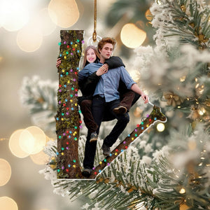 Custom Twilight Couple Photo Ornament | Personalized Acrylic Ornament | Funny Romantic Christmas Gift | Custom Face Ornament Decoration