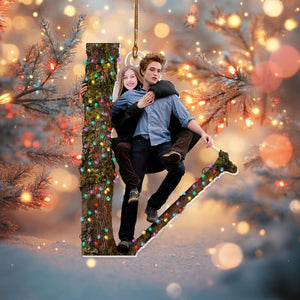 Custom Twilight Couple Photo Ornament | Personalized Acrylic Ornament | Funny Romantic Christmas Gift | Custom Face Ornament Decoration