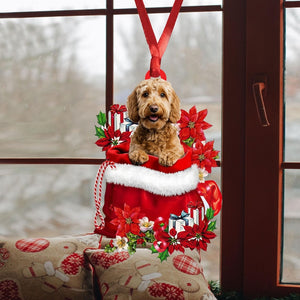 Goldendoodle Christmas Ornament, Goldendoodle Dog Christmas Tree Ornament, Goldendoodle Christmas Home Decor, Dog Lover Xmas Gift
