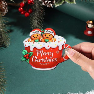 Personalized Christmas Refrigerator Magnets, 2025 Personalized 2-8 Names Family Magnet, Christmas Gift for Mom, Custom Fridge Magnets