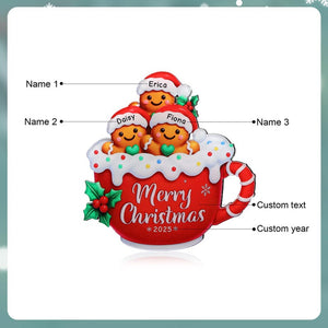 Personalized Christmas Refrigerator Magnets, 2025 Personalized 2-8 Names Family Magnet, Christmas Gift for Mom, Custom Fridge Magnets