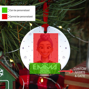 Custom Rumi Ornament, Personalized KPOP Ornament, KPOP Christmas Keepsake, Huntrix Ornament, Demon Hunters Custom Ornament for Her