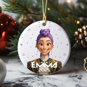 Custom Rumi Ornament, Personalized KPOP Ornament, KPOP Christmas Keepsake, Huntrix Ornament, Demon Hunters Custom Ornament for Her