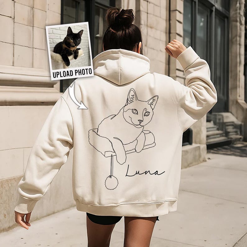 Custom Pet Photo Hoodies, Dog Mom Gift Custom Pet Photo Hoodies, Cat Dad Gift Custom Hoodie, Custom Pet Photo Sweatshirt, Photo Dog Cat Shirt