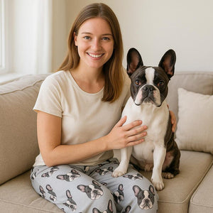 Personalized Pet Photo Pajamas, Custom Photo Gift for Pet Lovers,Custom Dog Face Pyjamas,Custom Pajama Pants,Custom Pet Portrait Pajama