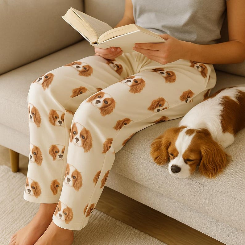 Personalized Pet Photo Pajamas, Custom Photo Gift for Pet Lovers,Custom Dog Face Pyjamas,Custom Pajama Pants,Custom Pet Portrait Pajama