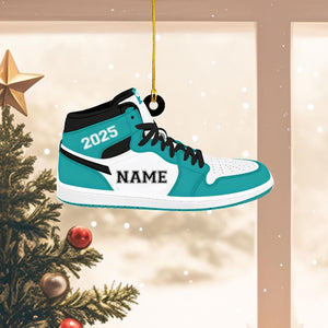Custom Sneaker Ornament, Personalized Shoe Gift