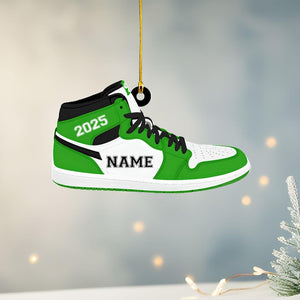 Custom Sneaker Ornament, Personalized Shoe Gift