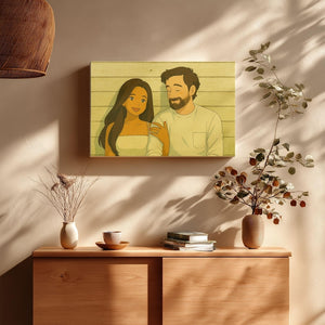 Custom Anime Style Portrait, Anime Family Art, Canvas, Gift For Family, Gift For Mom, Gift For Father, Couple Gift