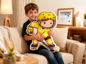 Hockey Player Plush Gift,Custom Hockey Fan Gift,Hockey Doll,Hockey with Name,Personalized Sports Pillow,Hockey Lover Player Fans Gifts