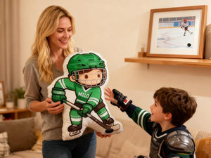 Hockey Player Plush Gift,Custom Hockey Fan Gift,Hockey Doll,Hockey with Name,Personalized Sports Pillow,Hockey Lover Player Fans Gifts
