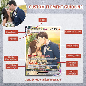 Personalized Family Potrait Poke Xmas Card, Custom Anime Trading Card, Christmas Gift For Kids, Turn Your Family Into Cartoon In Christmas