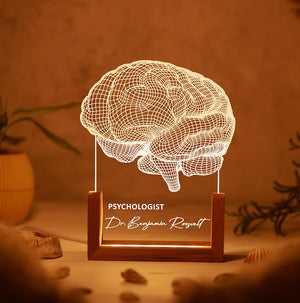 Personalized Stethoscope LED Lamp Gift for Doctors, Medical Students, Nurses, Custom Light for Office, Graduation