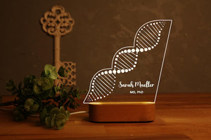 Personalized Stethoscope LED Lamp Gift for Doctors, Medical Students, Nurses, Custom Light for Office, Graduation