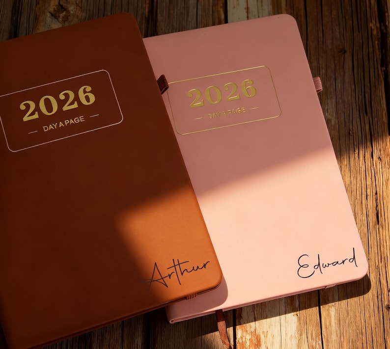 Personalized Daily Planner 2026, 2026 Planner Notebook,Work Efficiency Diary,Schedule Book with Strap,Custom Daily Organizer,Christmas Gift.