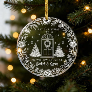 First Christmas at Our New Home Ornament,Housewarming Gift,Gifts for Couple