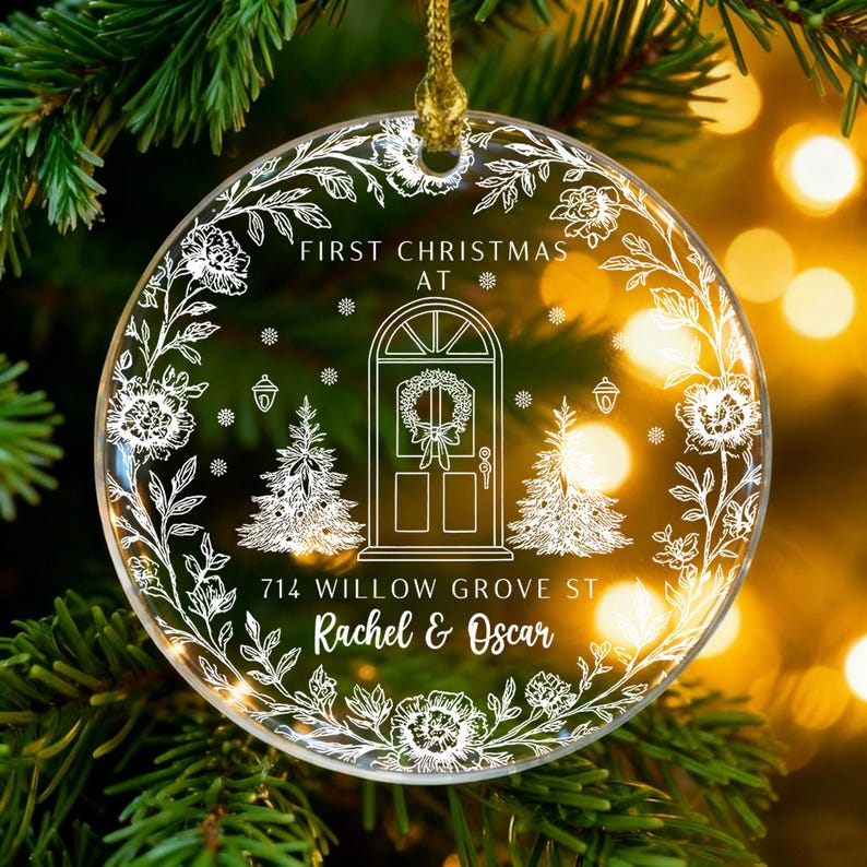 First Christmas at Our New Home Ornament,Housewarming Gift,Gifts for Couple