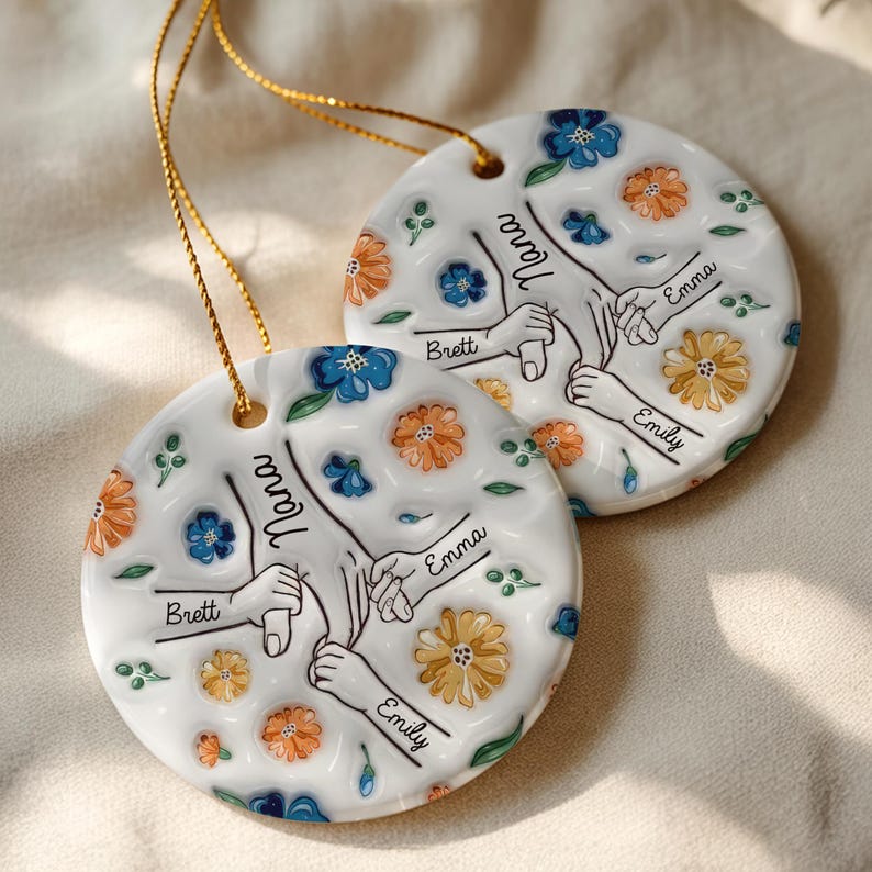 Personalized Grandma Christmas Ornament 2026, Holding Nana s Hand Christmas Ornament 2026, Hold My Hand, Hold My Heart, Gift For Nana