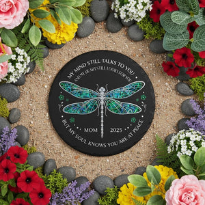 Custom Dragonfly Memorial Stone - Personalized Loss Gift, Garden Remembrance Decor