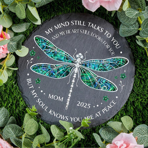 Custom Dragonfly Memorial Stone - Personalized Loss Gift, Garden Remembrance Decor
