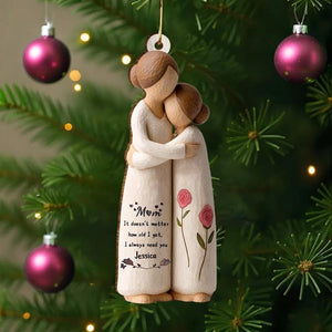Personalized Mom and Daughter Ornament, Never Forget I Love You Ornament, Christmas Keepsake Ornament, Sentimental Christmas Gift
