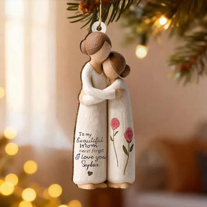 Personalized Mom and Daughter Ornament, Never Forget I Love You Ornament, Christmas Keepsake Ornament, Sentimental Christmas Gift