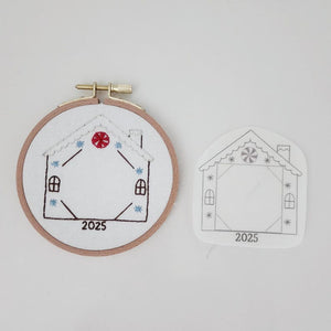 Ornament frame photo embroidery, personalized ornament Christmas tree embroidery