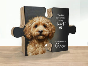Pet memorial gift, dog memorial gift, Pet Loss Gifts, custom pet portrait, photo puzzle, Cat Lover Gift, Dog Memorial plaque, Cat Memorial