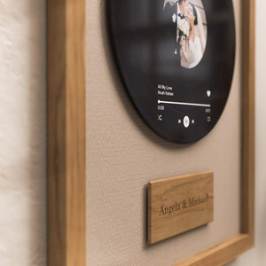 Personalised Record Display - Bride and Groom - Couple Gift - Wedding Gift - Wedding Couple Print - Mr and Mrs Gift - Husband and Wife Gift