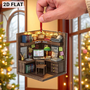 Accountant Office Ornament Personalized, CPA Gift, Bookkeeping Lover Christmas Keepsake, Finance Professional Ornament, Tax Expert Ornament